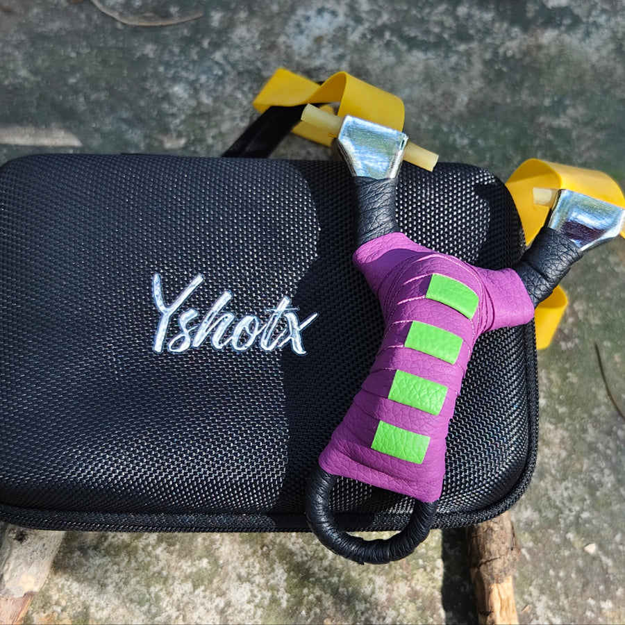 Professional-grade Pocket Snipe slingshot for both beginners and experienced shooters.