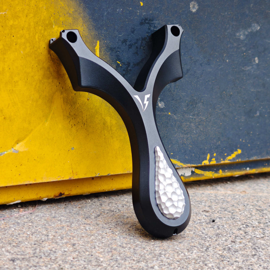 Professional Venomous Spike slingshot with stable grip and advanced aiming system.