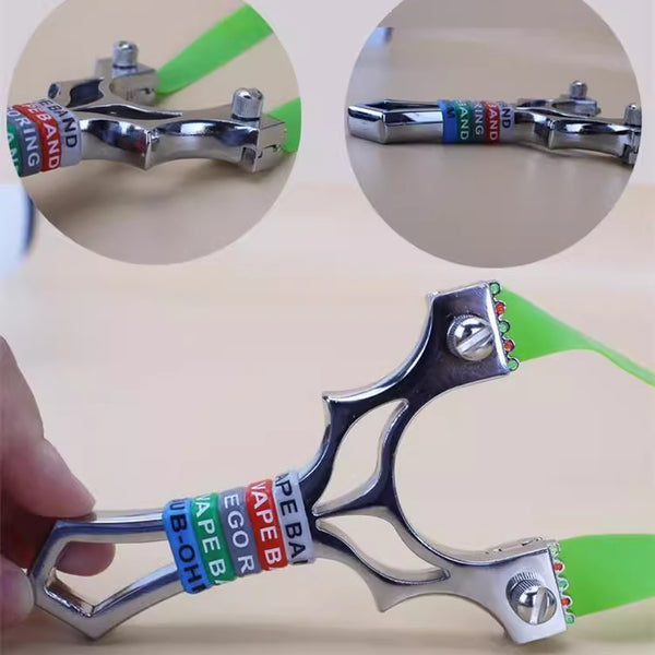 X18 professional-grade alloy slingshot for precision targeting.