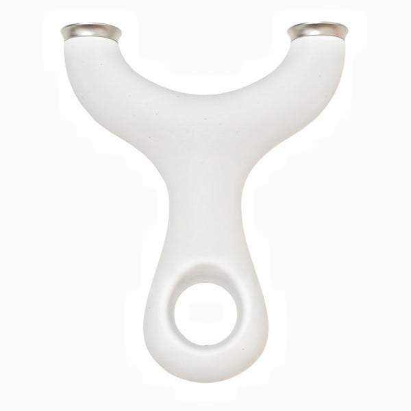 Silk Light X22 silk-touch frame stainless steel slingshot with ergonomic comfort grip.