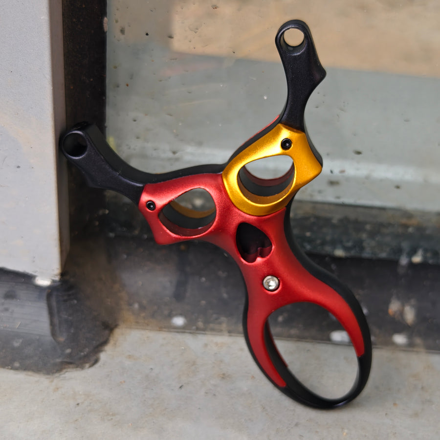 Lightweight Space Ranger slingshot ideal for travel, outdoor adventures, and target shooting.