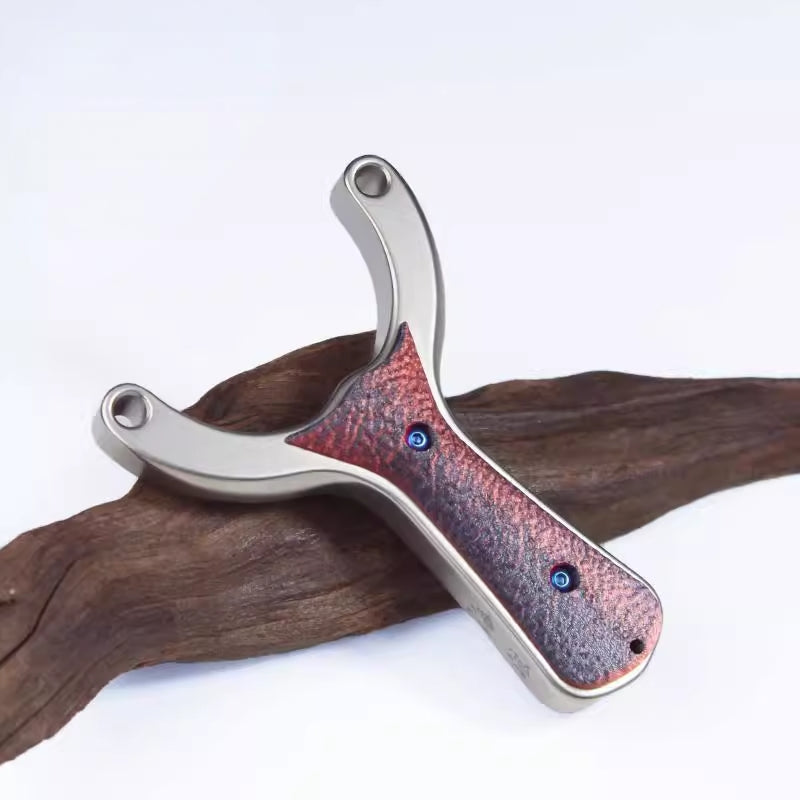 High-performance slingshot Sea wave-X23 featuring 78mm outer fork width and durable stainless steel frame for hunting and target practice.