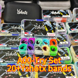 Slingshot Band Experience Pack A00 includes ten specialized latex bands engineered for accuracy, control, and versatile performance in hunting, training, and sport shooting.