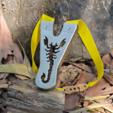 Expert slingshot with compact bow mouth for challenging and powerful shooting.