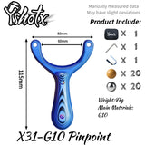 Aerospace-grade G10 X31 slingshot offering corrosion resistance, insulation, and extreme durability for outdoor shooting.