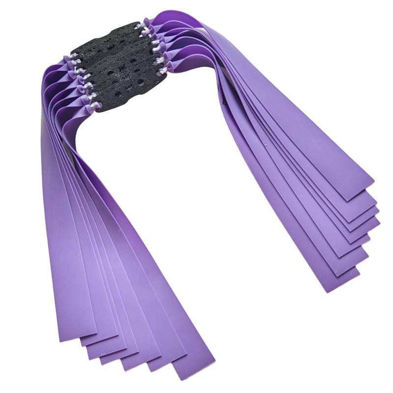 A26 Mystic Might long-lasting slingshot bands rigorously tested for strength, taper, and balance.