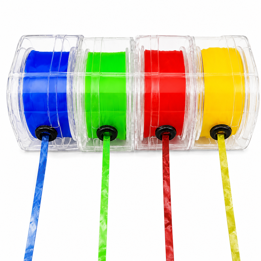 Bande de fusil à élastique ambre multicolore-C25(80M/Rouleau)