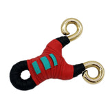 Customizable mini slingshot with replaceable cloth wraps for personal style.