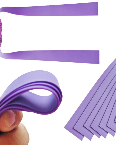 A26 Mystic Might premium latex slingshot bands delivering smooth texture and powerful rebound for faster, stronger shooting.