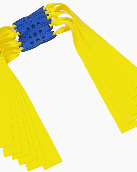 EnduPro-A08 precision slingshot strap engineered for durability, resisting UV damage, moisture, and fraying with triple-layer energy transfer design.