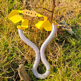 Ergonomic grip stainless steel slingshot for comfortable shooting experience.