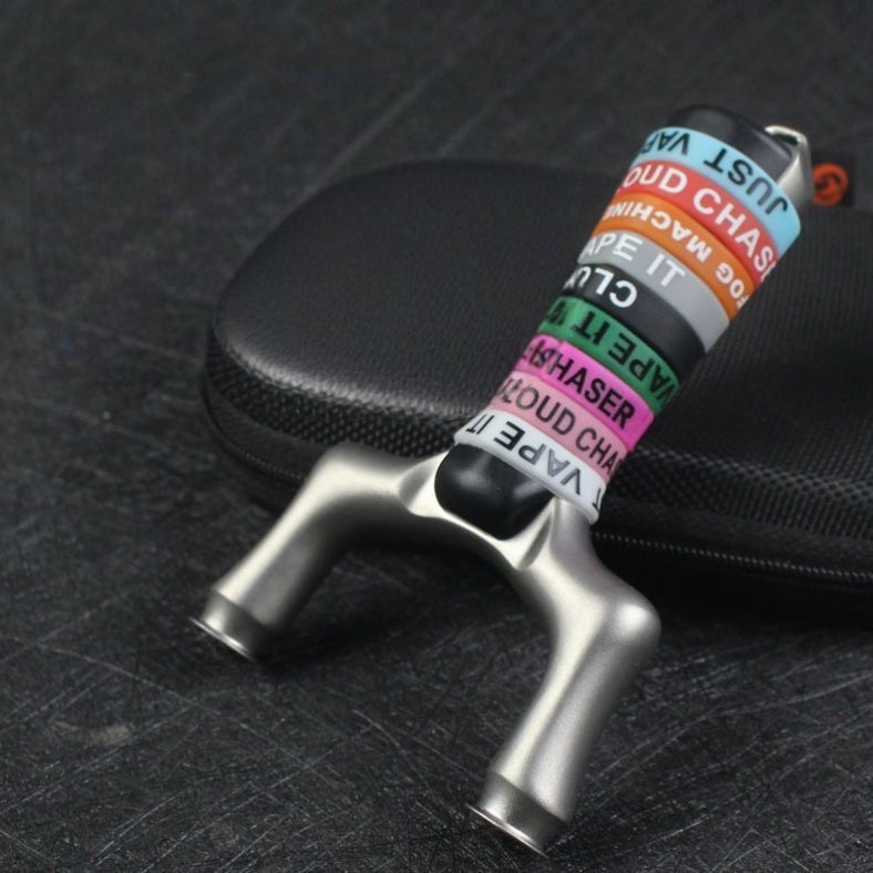 Predator-X28 slingshot with streamlined grip contours for maximum comfort and reduced shooting fatigue.