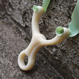 Resin-crafted Milky Hunter Y08 slingshot with robust and long-lasting build.
