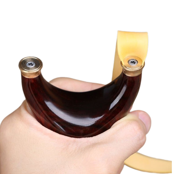 Premium wooden catapult designed for slingshot lovers, combining balanced weight and comfort.