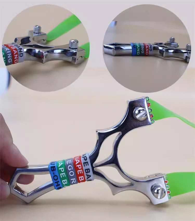 X18 professional-grade alloy slingshot for precision targeting.