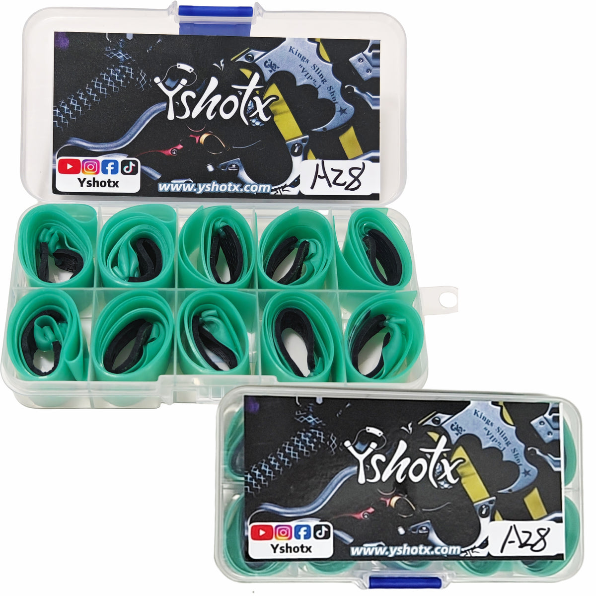A28 Cannon Flex hand-tied latex slingshot bands built for durability, outdoor reliability, and long-term use.