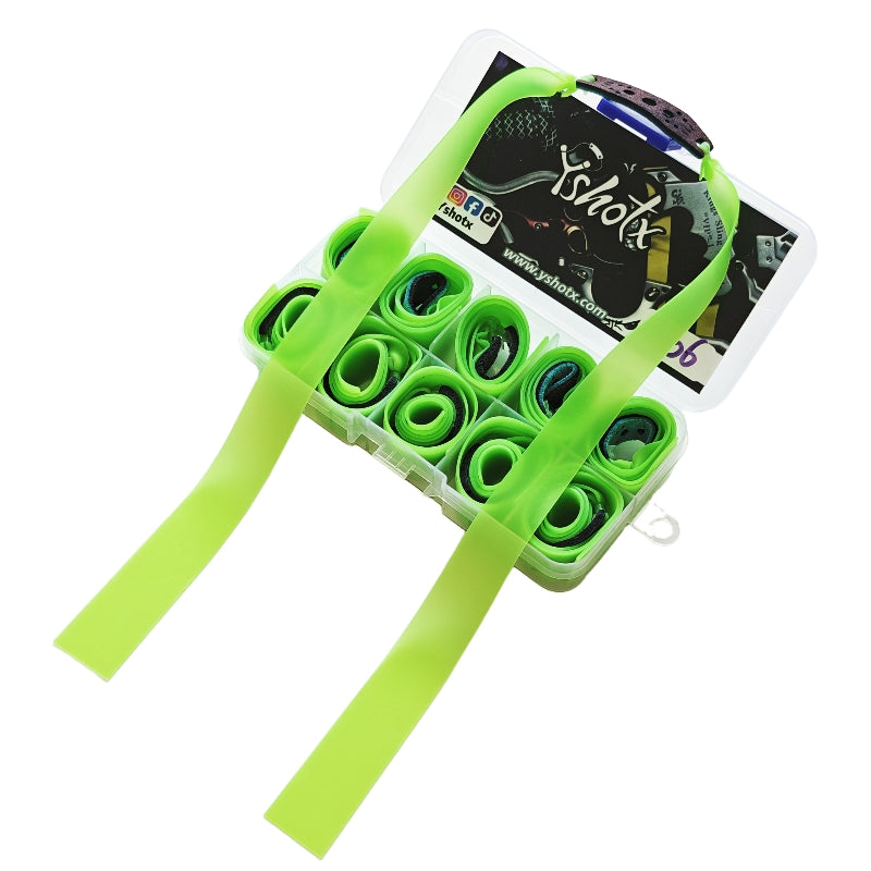 ReboundPro-A06 triple-layer aerospace-grade latex slingshot band delivering 200+ full-power shots with superior speed and stability in all conditions.