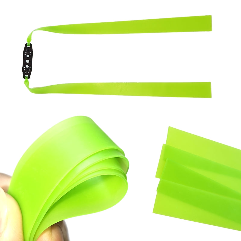 ReboundPro-A06 UV-resistant slingshot strap with triple-layer rebound core for extended life and precision accuracy over 200 consistent shots.