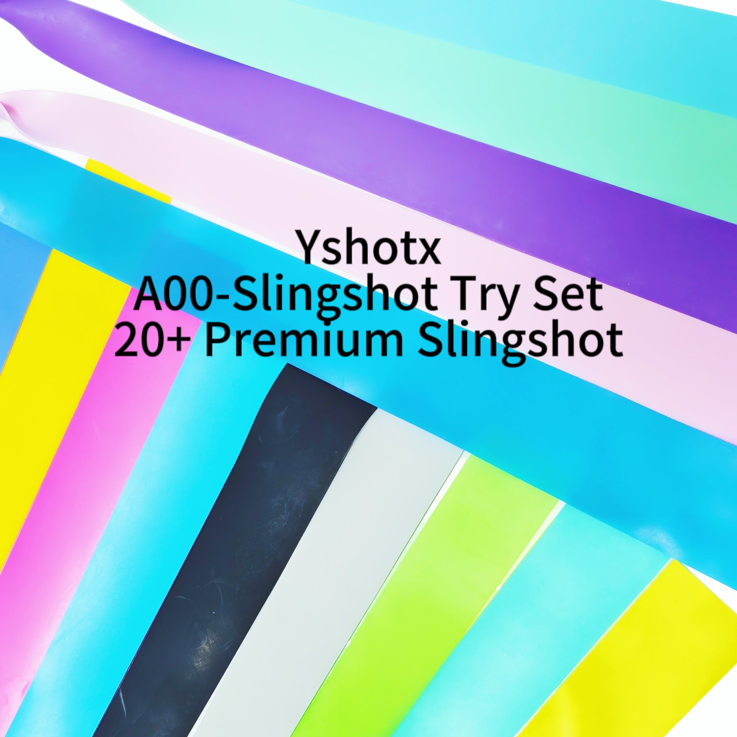 A00 Band Experience Pack featuring soft draw and high-power slingshot bands, perfect for testing, tuning, and upgrading your slingshot shooting style with confidence.