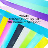 A00 Band Experience Pack featuring soft draw and high-power slingshot bands, perfect for testing, tuning, and upgrading your slingshot shooting style with confidence.