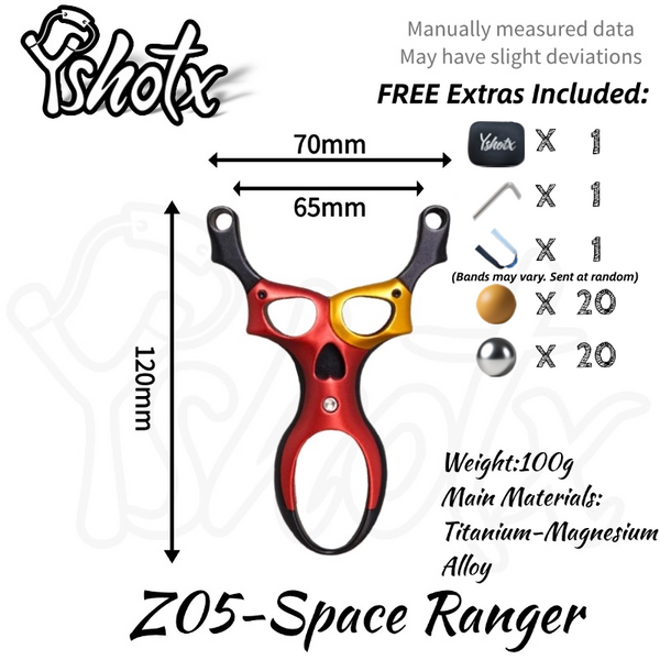 Precision Space Ranger slingshot designed for accurate long-range shooting and professional-level control.
