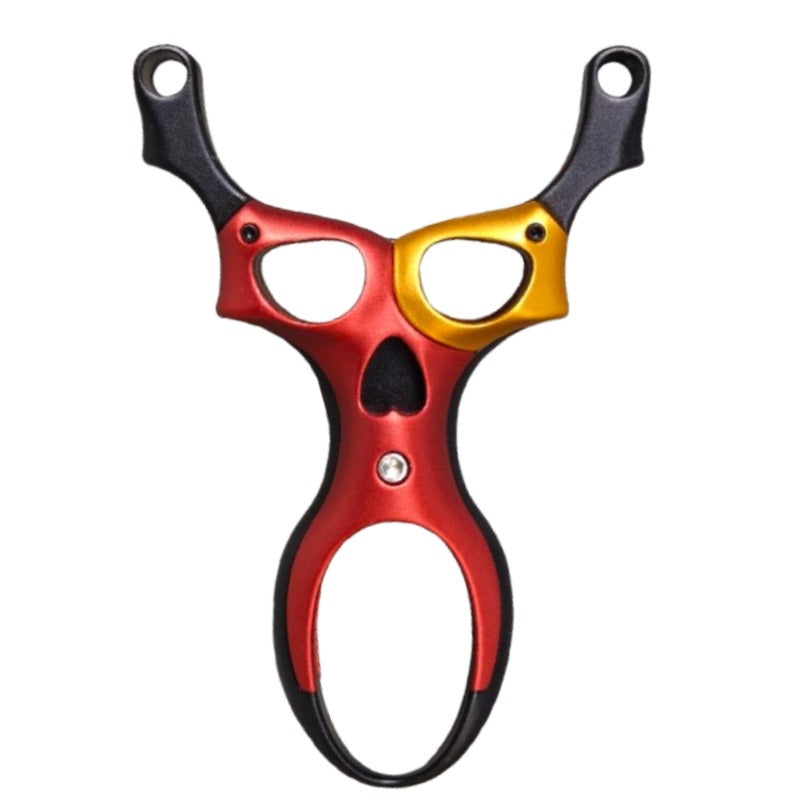 Space Ranger titanium-magnesium alloy slingshot with futuristic alien-inspired design and lightweight strength.