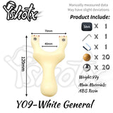 Durable resin-constructed White General catapult built to withstand high-intensity shooting.