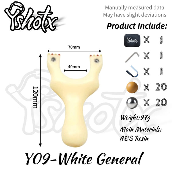Durable resin-constructed White General catapult built to withstand high-intensity shooting.