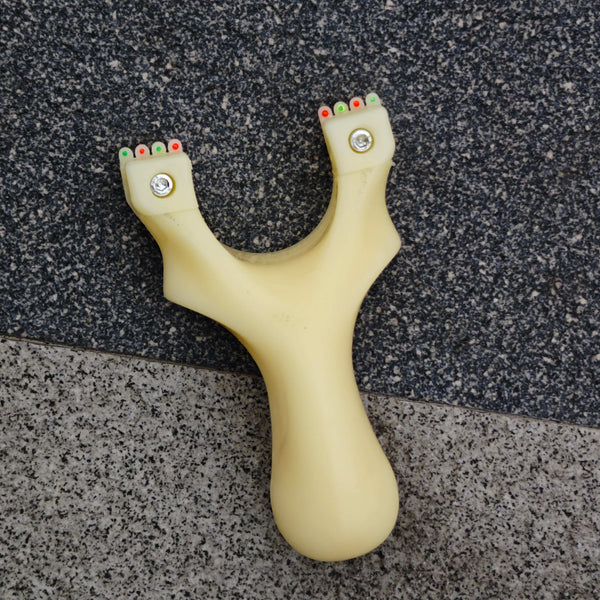 Stylish White General slingshot designed for durability, precision, and long-lasting use.
