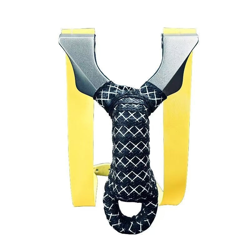 X20 titanium and stainless steel slingshot for extreme outdoor durability.