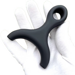 Compact Y11-Matte Black hunting slingshot designed for portability and control.