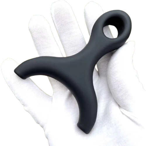 Compact Y11-Matte Black hunting slingshot designed for portability and control.