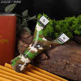 Y15 alloy hunting slingshot for outdoor survival and target shooting.