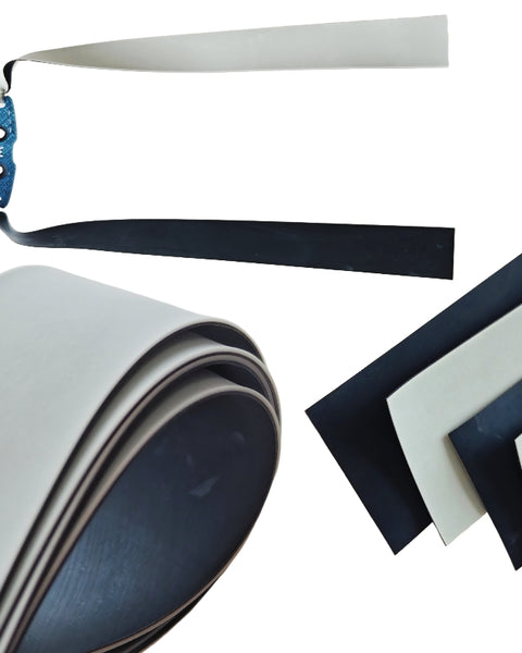 Yin & Yang A25 premium latex slingshot bands offering consistent power, fast release, and symbolic harmony for hunters and competitive shooters.