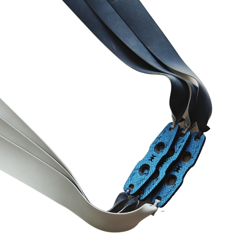 Yin & Yang A25 high-speed slingshot bands designed for precision shooting, achieving projectile speeds up to 60 m/s with stability and control.