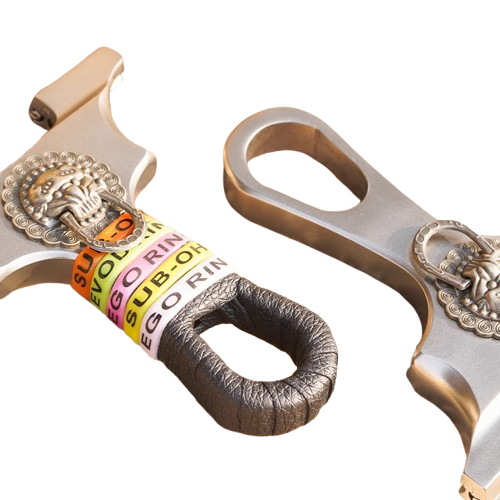 Yshotx X21 precision slingshot with titanium alloy fork head.