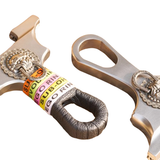 Yshotx X21 precision slingshot with titanium alloy fork head.