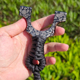 Lightweight Z09-Shadow Samurai outdoor slingshot made from durable TC21 titanium alloy.