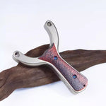 High-performance slingshot Sea wave-X23 featuring 78mm outer fork width and durable stainless steel frame for hunting and target practice.