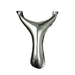 Steel Fang Beast-X30 mirror-finished stainless steel slingshot with recurve ergonomic handle for advanced target shooting.