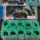 Cannon Flex A28 professional slingshot bands delivering 6.2x stretch ratio for speed and precision control.
