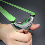 High-precision slingshot engineered with open sightline and handcrafted balance for competitive and field shooting.