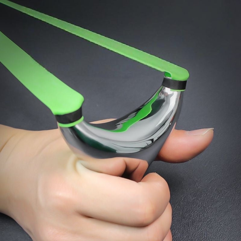 High-precision slingshot engineered with open sightline and handcrafted balance for competitive and field shooting.